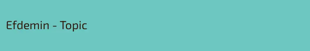 Efdemin - Topic